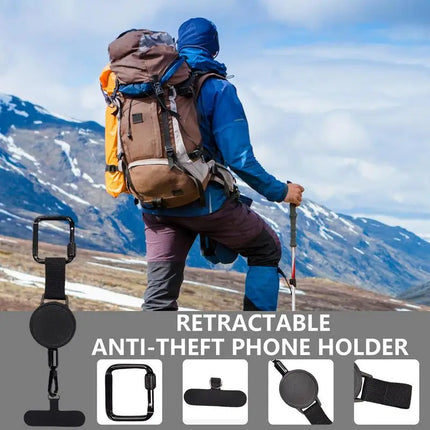 Phone Belt Holder Retractable, Phone Leash for Hiking – image 7