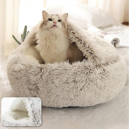 Covered Dog Bed, Small Dog Bed with Removable Cushion – image 9