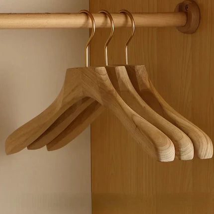 Wooden Hangers with Wide Shoulders, Cedar Wood Hangers for Jackets and Blazers – image 8