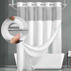 Shower Curtain with Liner, Hookless Waffle Shower Curtain Set, Extra Long Fabric Shower Curtain for Bathroom Decor_00
