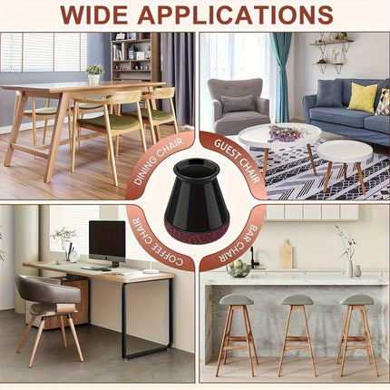 Silicone Chair Leg Floor Protectors for Scratch-Free Floors | Durable Caps for Noise Reduction and Easy Movement