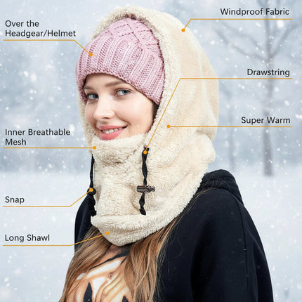 Windproof Fleece Ski Mask Balaclava with Adjustable Fit | Full Face Coverage for Cold Weather Activities