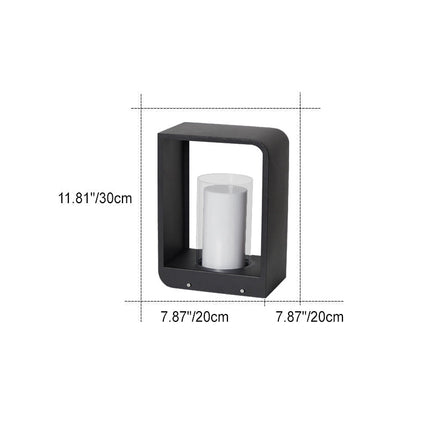 Modern Square Outdoor LED Light with Adjustable Colour Modes | Waterproof Solar and Wired Options for Stylish Illumination