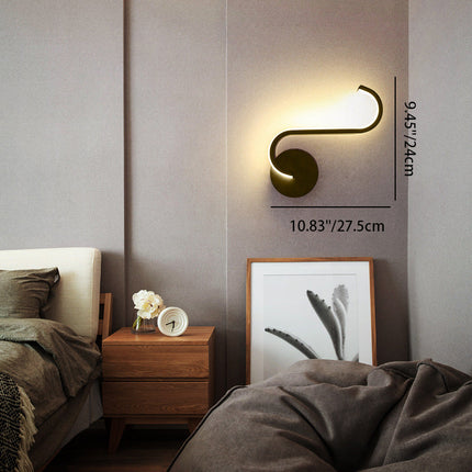 LED Wall Light with Modern Minimalist Arc Design | Ambient Halo Glow for Stylish Interiors
