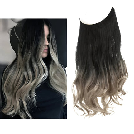 Natural Wavy Human Hair Clip-In Extensions Set | 35-45 cm for Effortless Volume and Length