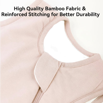 Bamboo Baby Sleep Sack with Two-Way Zipper | Breathable Wearable Blanket for Comfortable and Safe Sleep