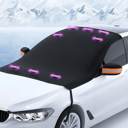 Windshield Snow Cover with Magnetic Edges for Fast Ice Protection | Durable Oxford Fabric Fits Most Vehicles