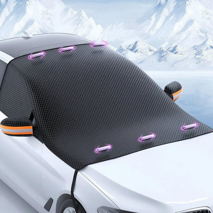 Windshield Snow Cover with Magnetic Edges for Fast Ice Protection | Durable Oxford Fabric Fits Most Vehicles