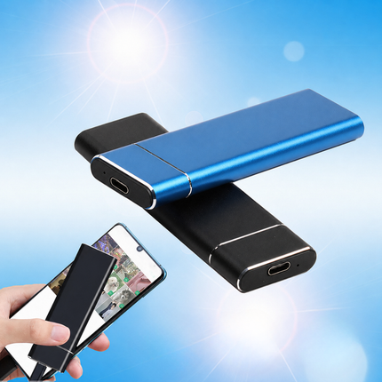 Portable External Hard Drive 500GB with USB-C Connection | Ultra Thin Design for Fast File Storage and Backup