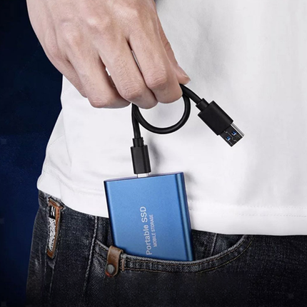 512GB Portable SSD External Drive with Fast Transfer Speed | Compact USB-C Storage for Photos and Videos