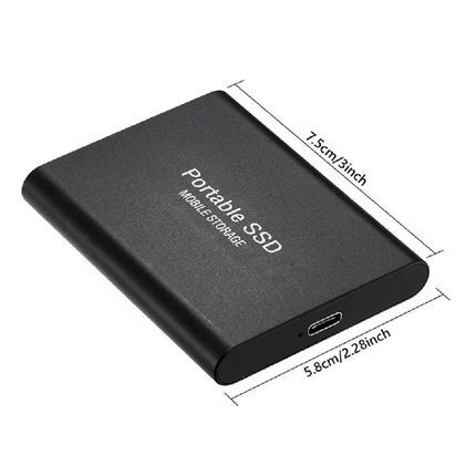 512GB Portable SSD External Drive with Fast Transfer Speed | Compact USB-C Storage for Photos and Videos