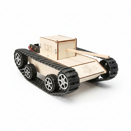 Wooden DIY STEM Car Building Kit for Kids with Natural Wood Pieces | Creative Learning and Problem Solving Activity