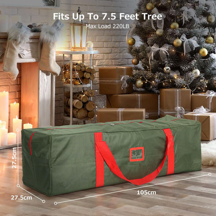 Heavy-Duty Christmas Tree Storage Bag with Waterproof Oxford Material | Large Capacity Protection for 7.5 ft Artificial Trees