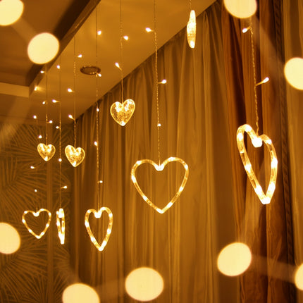 LED Heart String Lights for Indoor Decoration with Battery Power | Romantic Warm Glow for Bedrooms and Parties