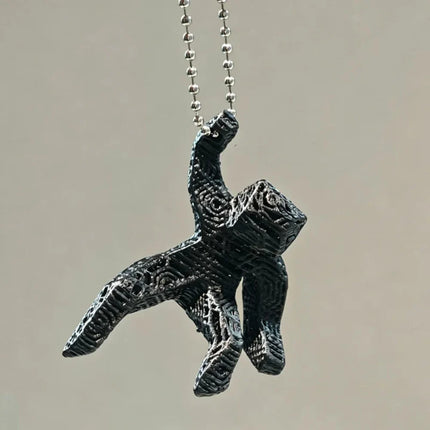 3D Printed Space Keychain Charm with Unique Rocky Design | Fun Accessory for Keys, Bags, and Collectors