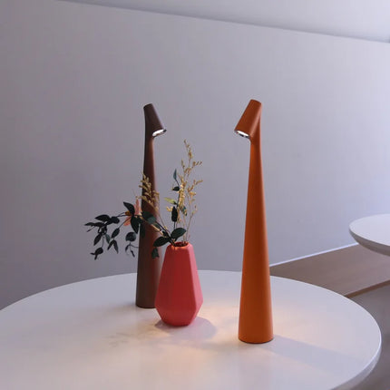 LED Table Lamp with Touch Dimming & USB Rechargeable Battery | Modern Minimalist Lighting for Home Decor