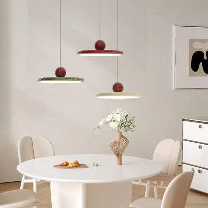 Nordic Flying Saucer Pendant Light with Eye-Friendly LED Glow | Playful Ceiling Lamp for Modern Spaces