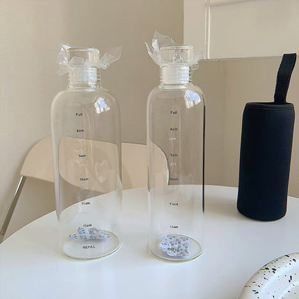 Glass Water Bottles with Time Marker – image 7