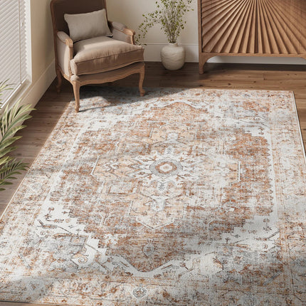 Area Rug for Living Room, Foldable Oriental Carpet with Non Slip Backing, Kitchen Rug and Bedroom Rug for Entryway_08