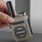 Waterproof Walkie Talkie, Rechargeable Two Way Radios with Flashlight and Display, Rugged Handheld Walkie Talkie