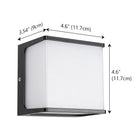 Outdoor Wall Sconces, Square LED Porch Light, Waterproof House Exterior Light Fixture, Outdoor Lights for Deck_06
