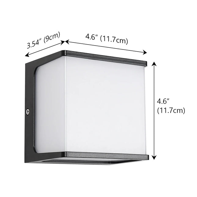 Outdoor Wall Sconces, Square LED Porch Light, Waterproof House Exterior Light Fixture, Outdoor Lights for Deck_06