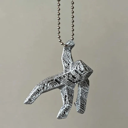 3D Printed Space Keychain Charm with Unique Rocky Design | Fun Accessory for Keys, Bags, and Collectors