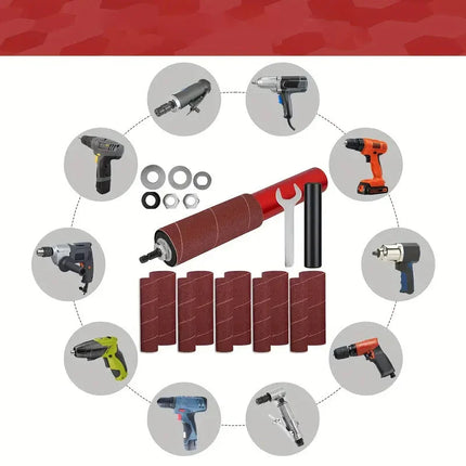 Sander Adapter Kit | Multi-Surface Attachments for Precision Sanding on Wood, Metal, and Plastic 7