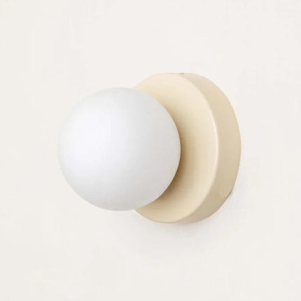Macaron LED Wall Lamp with Frosted Glass Globe | Modern Ambient Lighting for Stylish Interiors