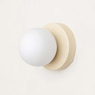 Wall Sconces, Small Glass Globe Wall Sconce with Frosted Shade, LED Wall Lamp for Bedroom and Living Room_02