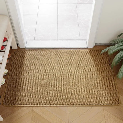 Faux Jute Doormat with Non-Slip Backing | Durable Entrance Rug for Everyday Use