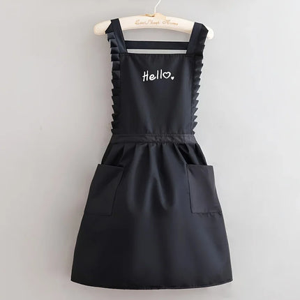 Waterproof Work Apron with Princess Style Design | Floral Print for Restaurants and Gardening