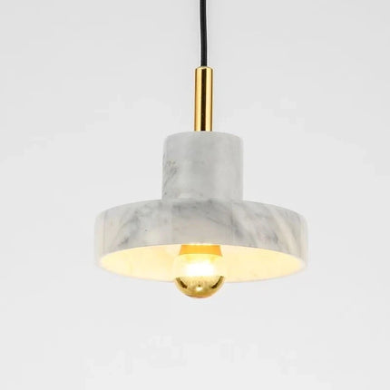Natural Marble Pendant Lamp with Sculptural Design | Unique Postmodern Lighting for Luxurious Ambiance