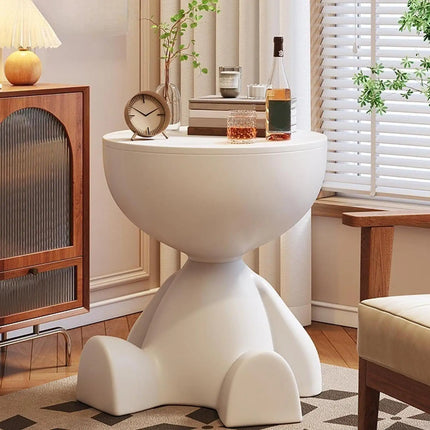Bear-Shaped Side Table with Hidden Storage | Cute Modern Coffee Table for Living Room and Bedroom
