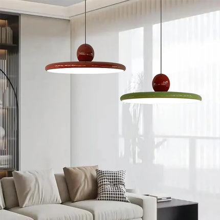Nordic Flying Saucer Pendant Light with Eye-Friendly LED Glow | Playful Ceiling Lamp for Modern Spaces