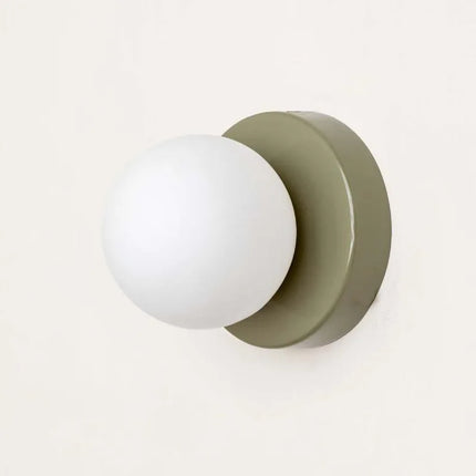 Macaron LED Wall Lamp with Frosted Glass Globe | Modern Ambient Lighting for Stylish Interiors