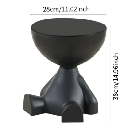 Bear-Shaped Side Table with Hidden Storage | Cute Modern Coffee Table for Living Room and Bedroom