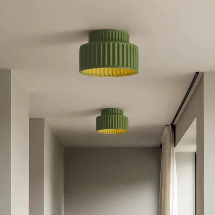 Nordic Ripple Ceiling Light with Sculptural Ribbed Texture | Warm Ambient Glow for Minimalist Interiors