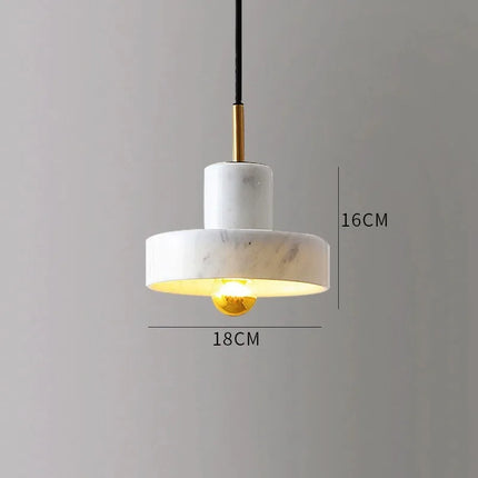 Natural Marble Pendant Lamp with Sculptural Design | Unique Postmodern Lighting for Luxurious Ambiance