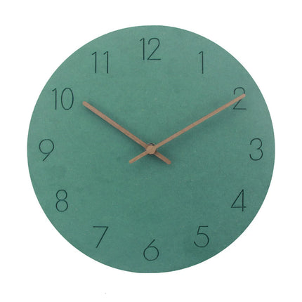 Scandinavian Wall Clock with Silent Movement | Grey Dial and Copper Hands for Quiet Precision 1