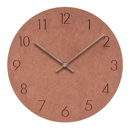 Scandinavian Wall Clock with Silent Movement | Grey Dial and Copper Hands for Quiet Precision 4