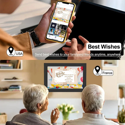 WiFi Digital Photo Frame with 25.6 cm IPS HD Touchscreen | 32GB Storage for Instant Photo Sharing