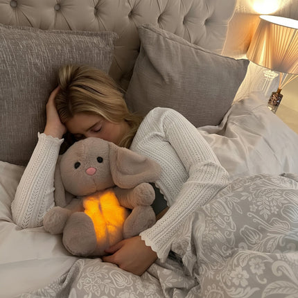 Breathing Plush Bunny Stuffed Animal for Relaxation | Calming Companion for All Ages