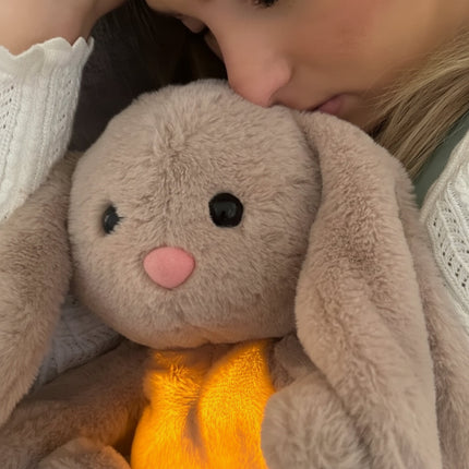 Breathing Plush Bunny Stuffed Animal for Relaxation | Calming Companion for All Ages