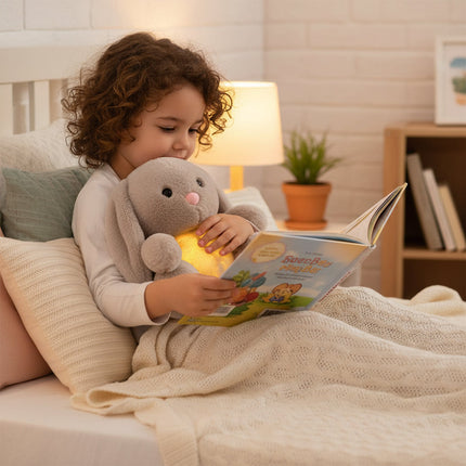 Breathing Plush Bunny Stuffed Animal for Relaxation | Calming Companion for All Ages