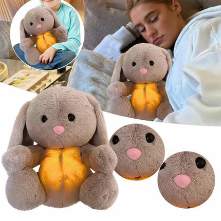 Breathing Plush Bunny Stuffed Animal for Relaxation | Calming Companion for All Ages