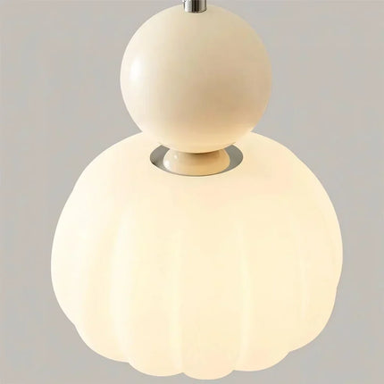 Pumpkin Pendant Light with Adjustable Height | Modern LED Fixture for Soft Ambient Glow in Any Room