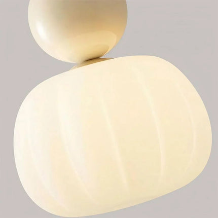 Pumpkin Pendant Light with Adjustable Height | Modern LED Fixture for Soft Ambient Glow in Any Room