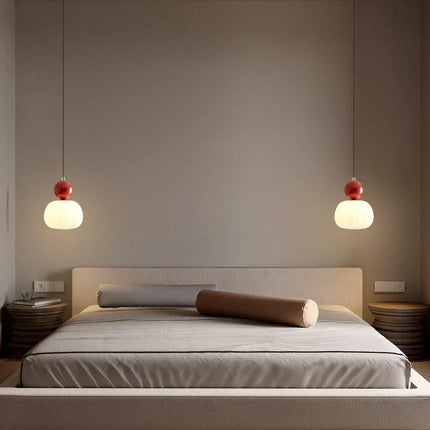 Pumpkin Pendant Light with Adjustable Height | Modern LED Fixture for Soft Ambient Glow in Any Room