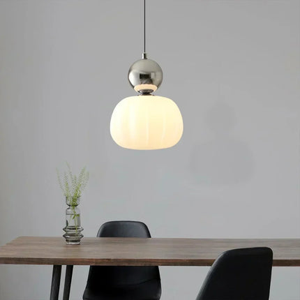 Pumpkin Pendant Light with Adjustable Height | Modern LED Fixture for Soft Ambient Glow in Any Room